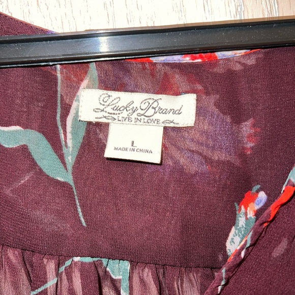 Lucky Brand Floral Blouse - Picture 3 of 5